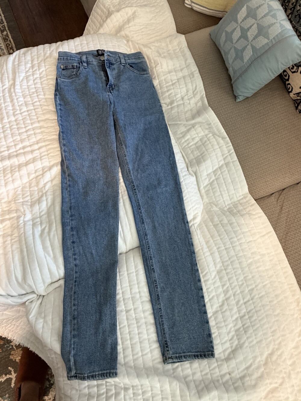 BDG Urban Outfitters Girlfriend Jeans Womens 28 High Rise Straight Light Wash